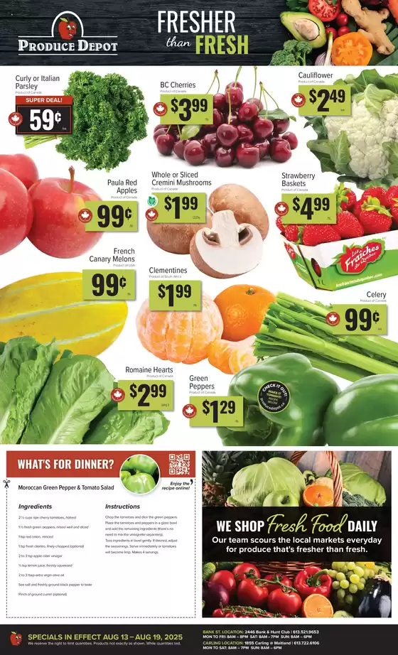 Produce Depot catalogue in Musquodoboit Harbour | Weekly Specials | 2025-08-14T00:00:00.000Z - 2025-08-19T00:00:00.000Z