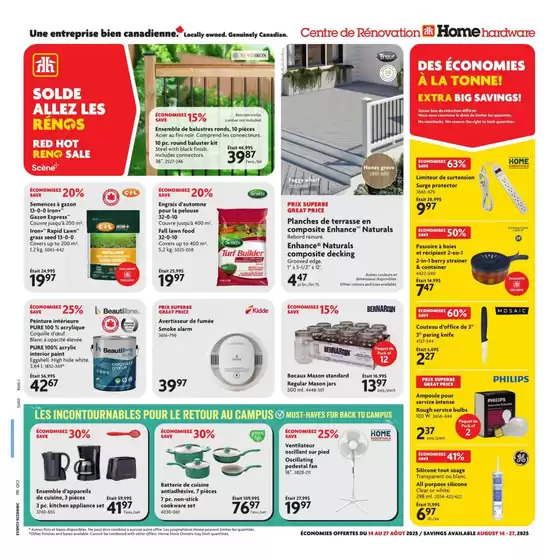 Home Hardware catalogue in Head of Jeddore | Top offers for smart savers | 2025-08-14T00:00:00.000Z - 2025-08-27T00:00:00.000Z