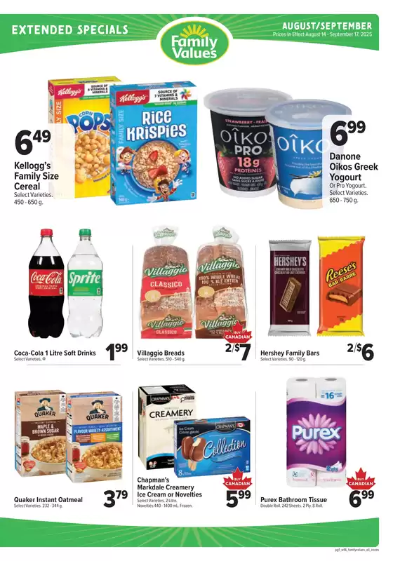 Family Foods monthly flyer