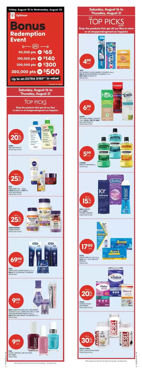 Shoppers Drug Mart catalogue in Vancouver | Our best bargains | 2025-08-16T00:00:00.000Z - 2025-08-21T00:00:00.000Z