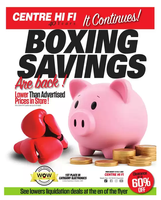 Centre Hi-Fi catalogue in Dryden | Weekly Flyer | 2025-08-15T00:00:00.000Z - 2025-08-21T00:00:00.000Z