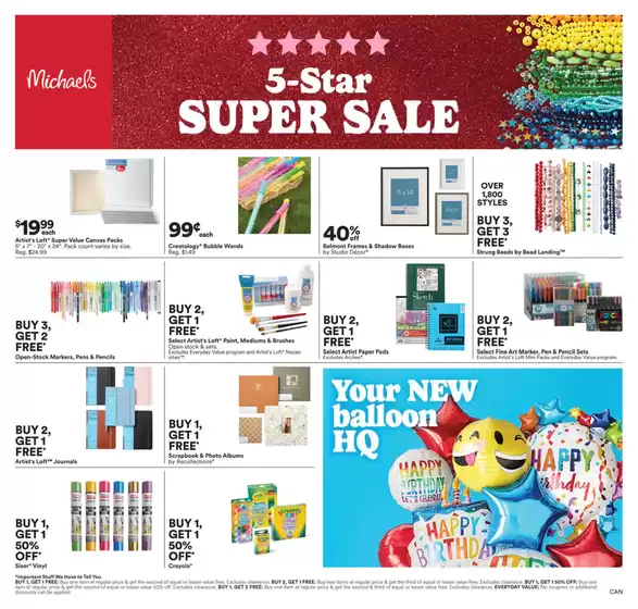Michaels catalogue in Brandon | 8/15 Weekly Ad Canada | 2025-08-15T00:00:00.000Z - 2025-08-21T00:00:00.000Z