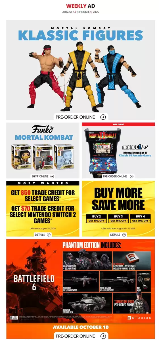 Game Stop catalogue in Dryden | Game Stop Weekly ad | 2025-08-14T00:00:00.000Z - 2025-08-20T00:00:00.000Z
