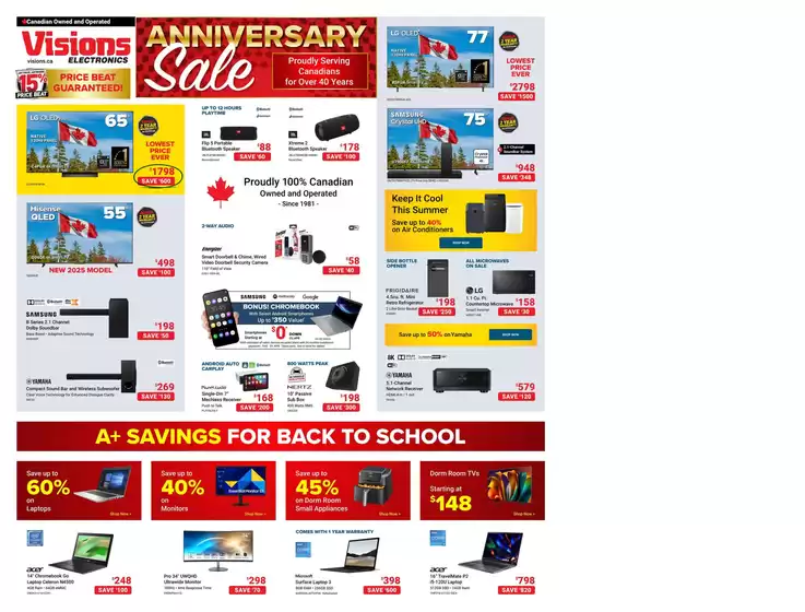 Visions Electronics catalogue in Dryden | Flyer | 2025-08-15T00:00:00.000Z - 2025-08-21T00:00:00.000Z