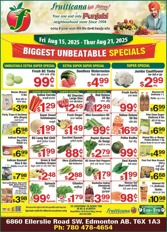 Fruiticana catalogue in Drummondville | Top offers for all bargain hunters | 2025-08-15T00:00:00.000Z - 2025-08-21T00:00:00.000Z