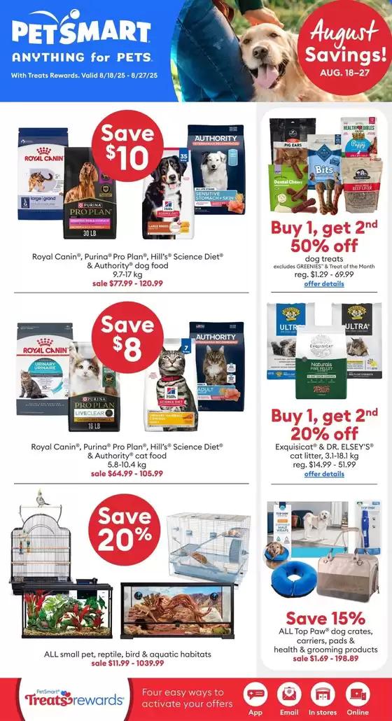 Petsmart catalogue | Petsmart Weekly ad | 2025-08-18T00:00:00.000Z - 2025-08-27T00:00:00.000Z