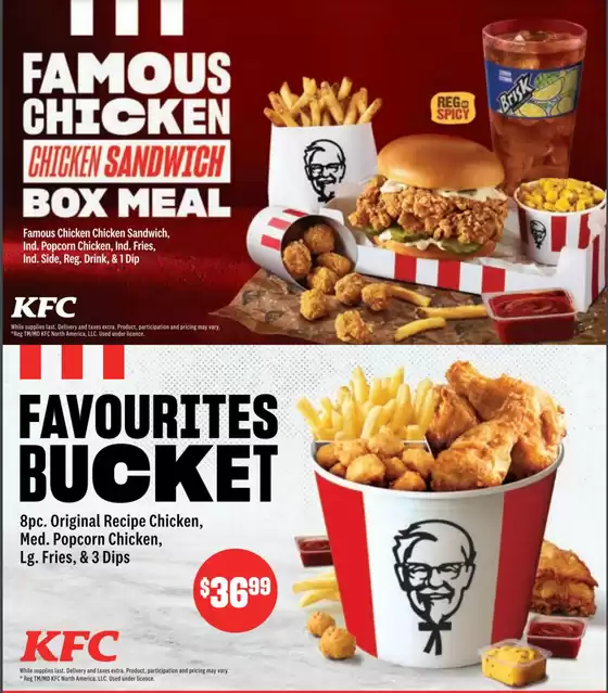 KFC catalogue in Hamilton | KFC Canada Coupon (Yukon) Valid until August 20 | 2025-08-18T00:00:00.000Z - 2025-08-20T00:00:00.000Z