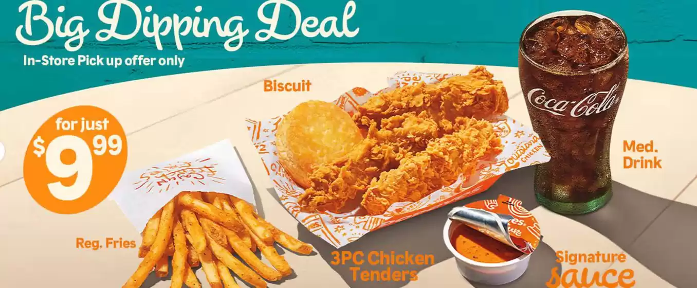 Popeyes catalogue in Hamilton | Big Dipping Deal | 2025-08-18T00:00:00.000Z - 2025-09-01T00:00:00.000Z