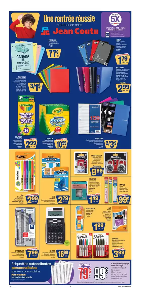Jean Coutu catalogue in Rimouski | Our best deals for you | 2025-08-21T00:00:00.000Z - 2025-08-27T00:00:00.000Z