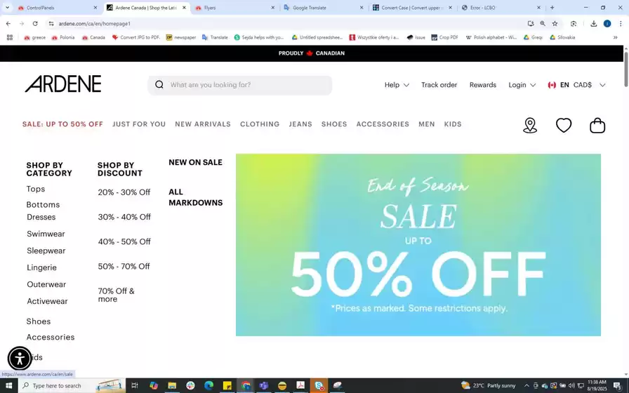 Ardene catalogue in Thunder Bay | End of season sale  | 2025-08-19T00:00:00.000Z - 2025-09-09T00:00:00.000Z