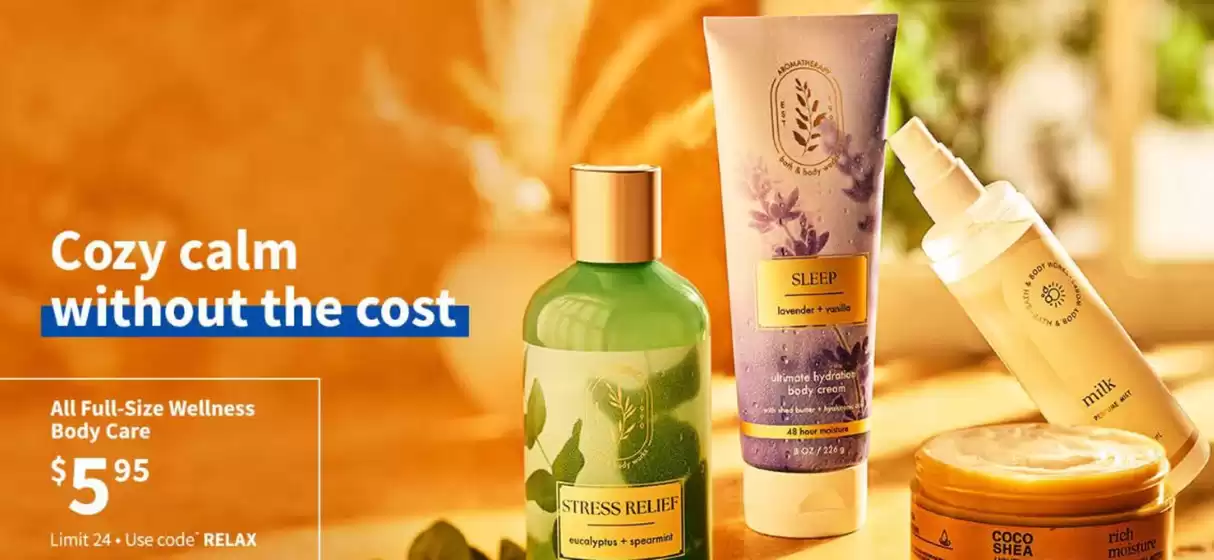 Bath & Body Works catalogue in Surrey | Cozy calm without the cost | 2025-08-19T00:00:00.000Z - 2025-09-09T00:00:00.000Z