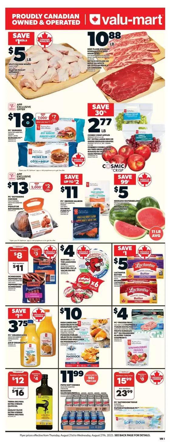 Valu-mart weeky flyer