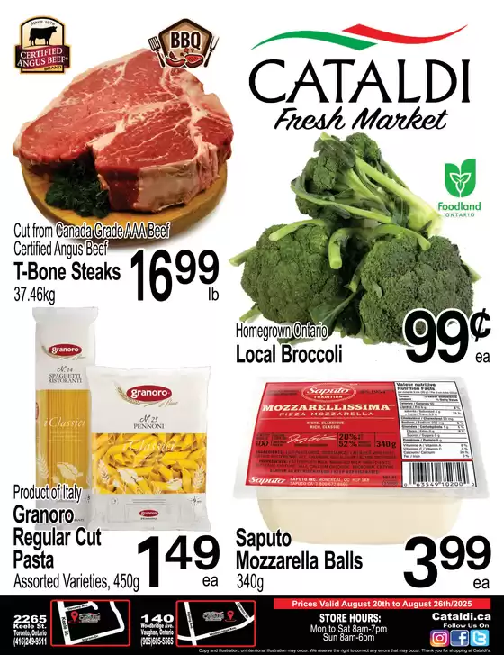 Cataldi catalogue in Drummondville | Save now with our deals | 2025-08-20T00:00:00.000Z - 2025-08-26T00:00:00.000Z