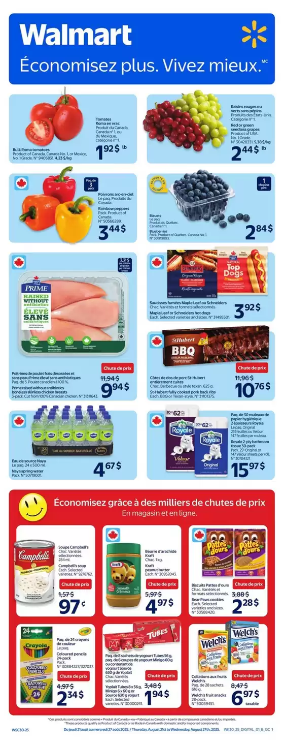 Walmart catalogue in Gatineau | Exclusive deals and bargains | 2025-08-21T00:00:00.000Z - 2025-08-28T00:00:00.000Z