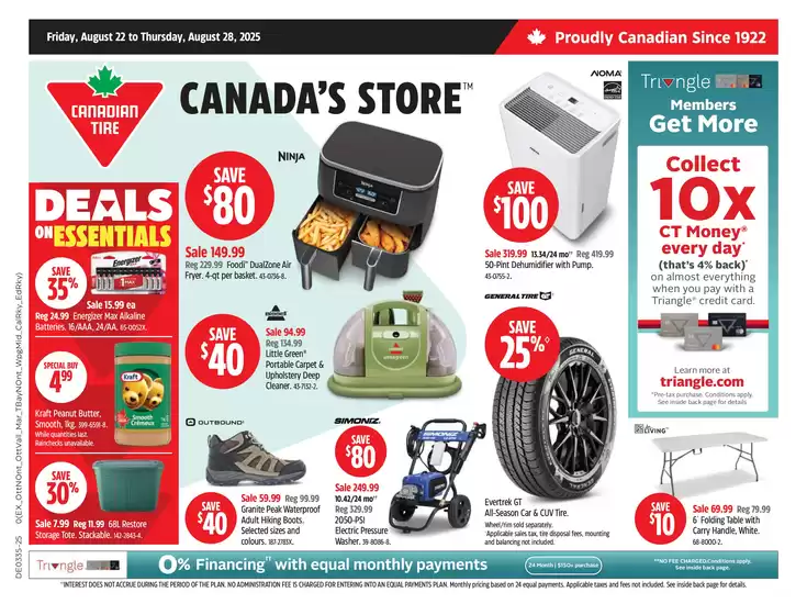 Canadian Tire catalogue in Montreal | Our best offers for you | 2025-08-22T00:00:00.000Z - 2025-08-28T00:00:00.000Z