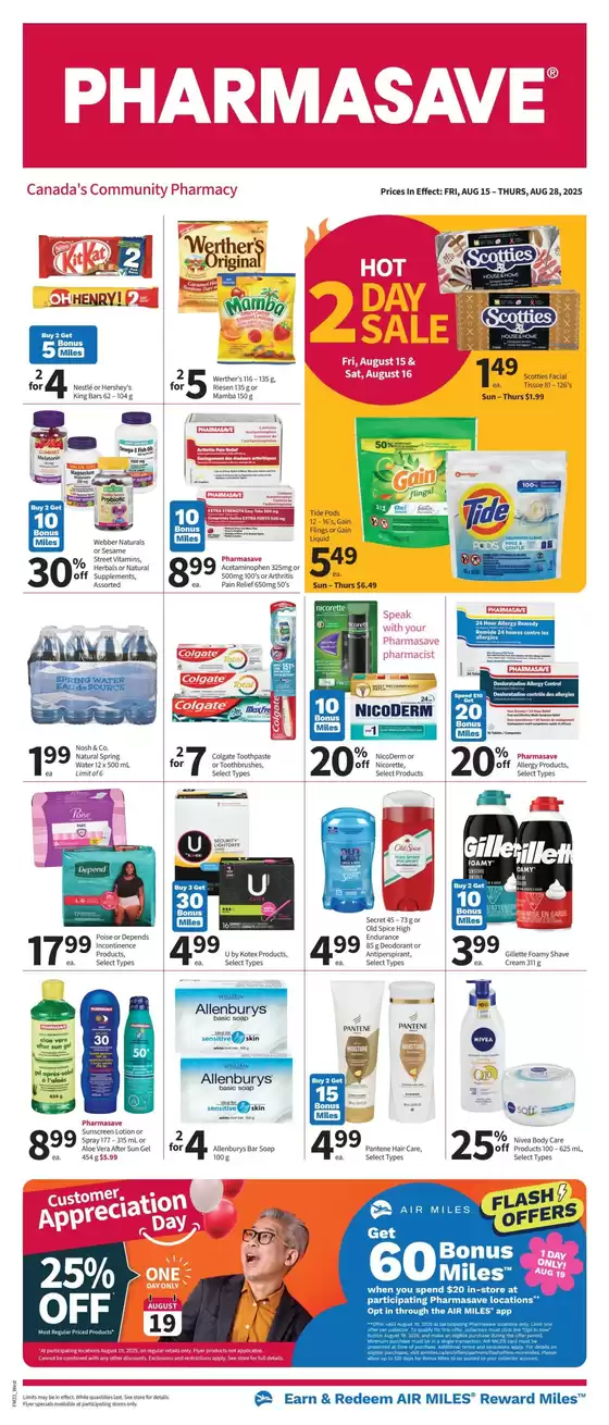 Pharmasave catalogue in Métabetchouan–Lac-à-la-Croix | Exclusive deals for our customers | 2025-08-15T00:00:00.000Z - 2025-08-28T00:00:00.000Z