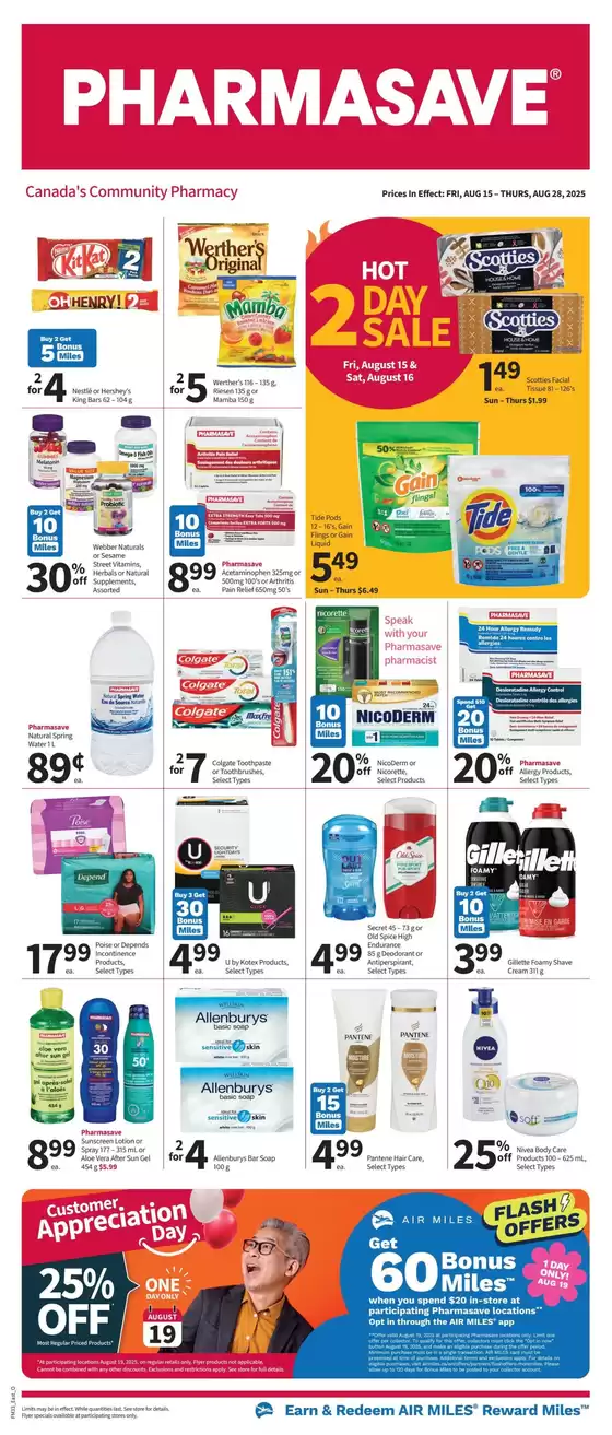 Pharmasave catalogue in Métabetchouan–Lac-à-la-Croix | Great offer for bargain hunters | 2025-08-15T00:00:00.000Z - 2025-08-28T00:00:00.000Z