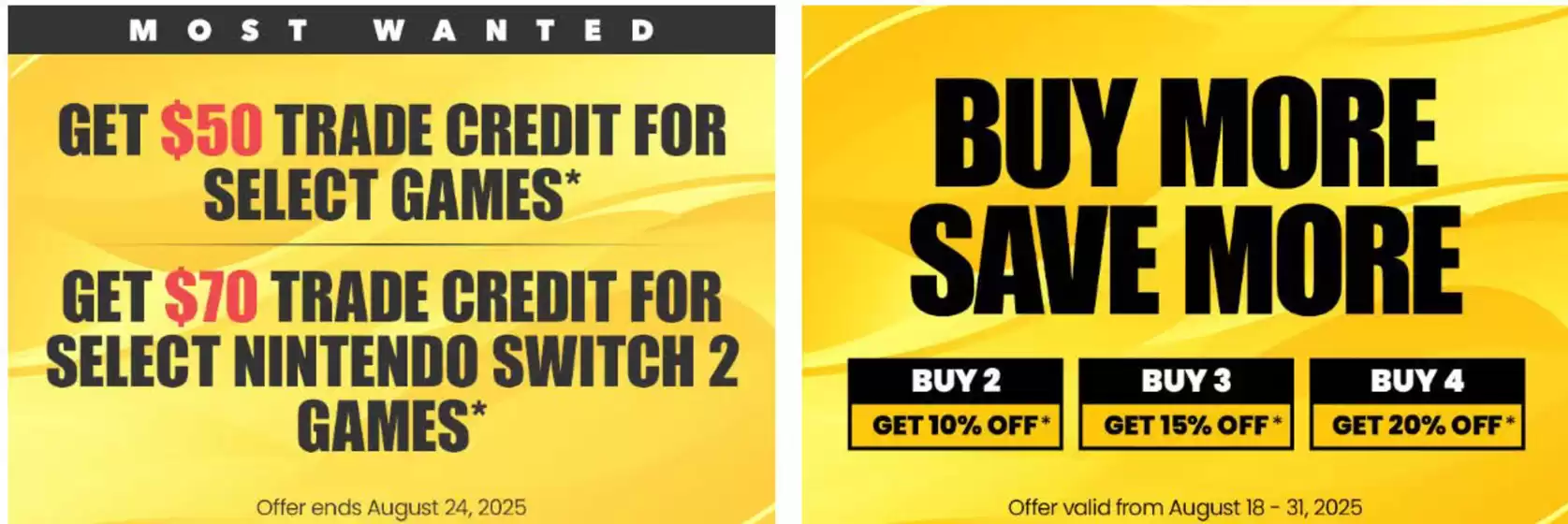 Game Stop catalogue in Charny | Buy more save more  | 2025-08-21T00:00:00.000Z - 2025-08-31T00:00:00.000Z