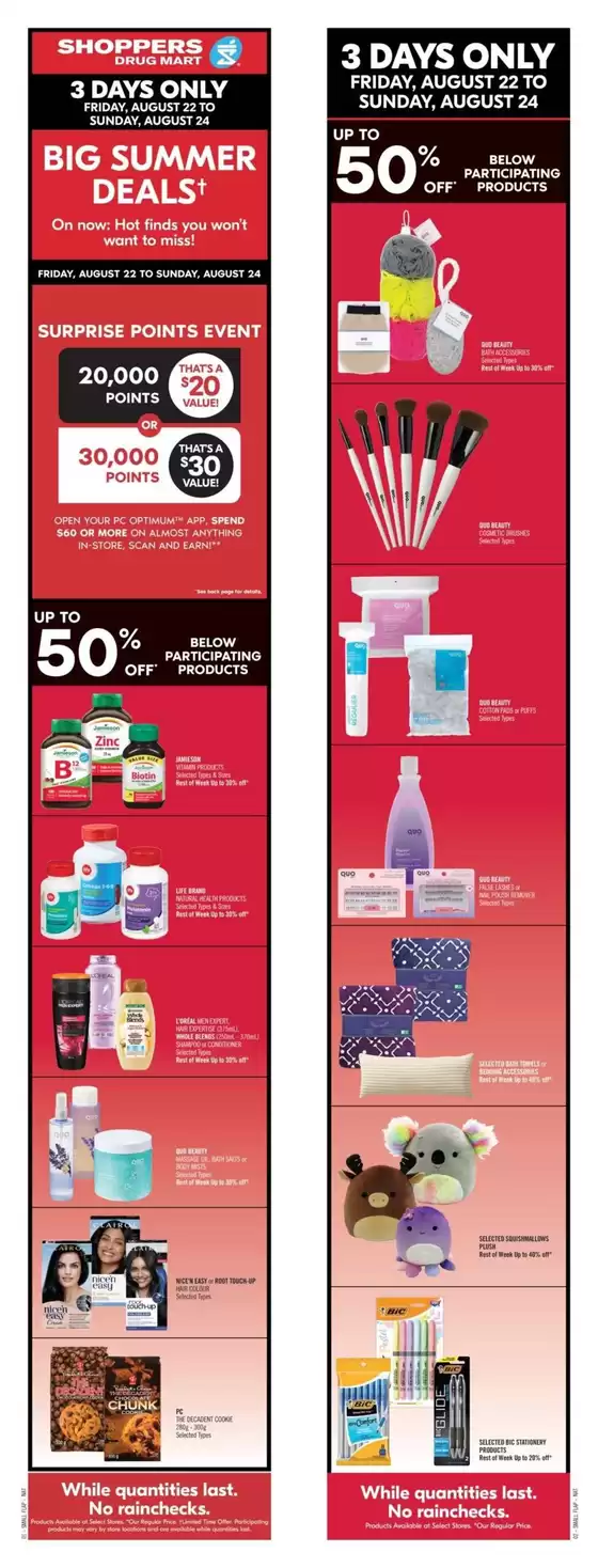Shoppers Drug Mart catalogue | Attractive special offers for everyone | 2025-08-22T00:00:00.000Z - 2025-08-28T00:00:00.000Z