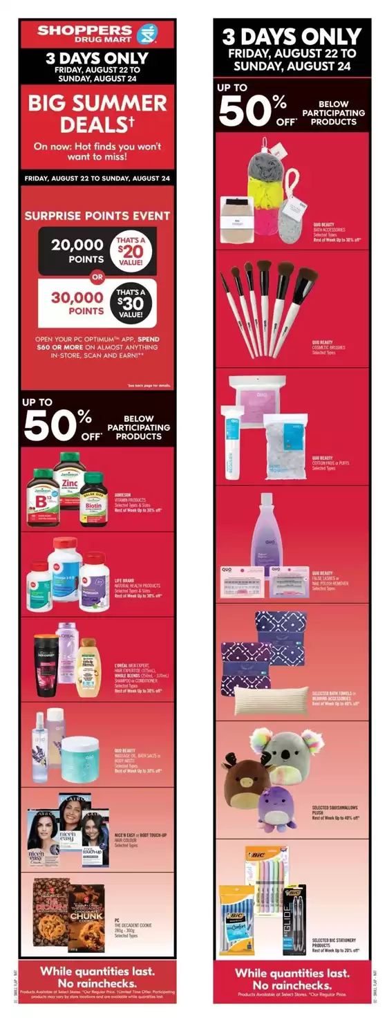 Shoppers Drug Mart catalogue | Current deals and offers | 2025-08-22T00:00:00.000Z - 2025-08-28T00:00:00.000Z