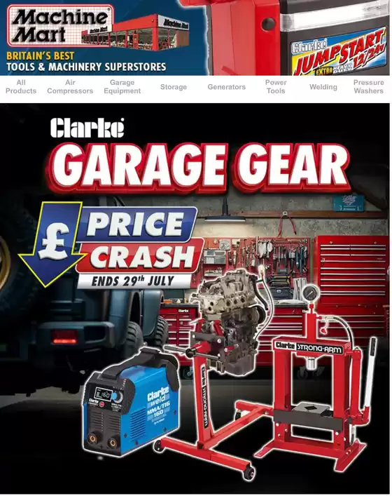 Machine Mart catalogue in Crowland | Garage Gear | 2025-07-18T00:00:00.000Z - 2025-07-29T00:00:00.000Z