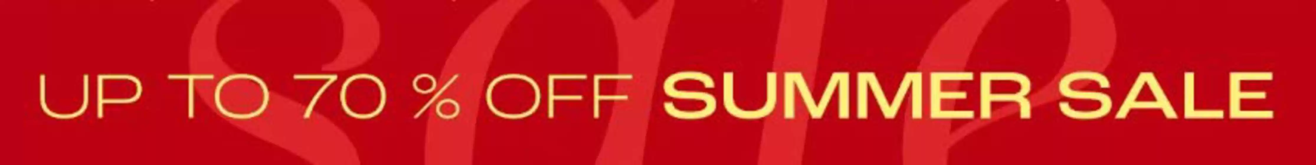 Up To 70% Off Summer Sale