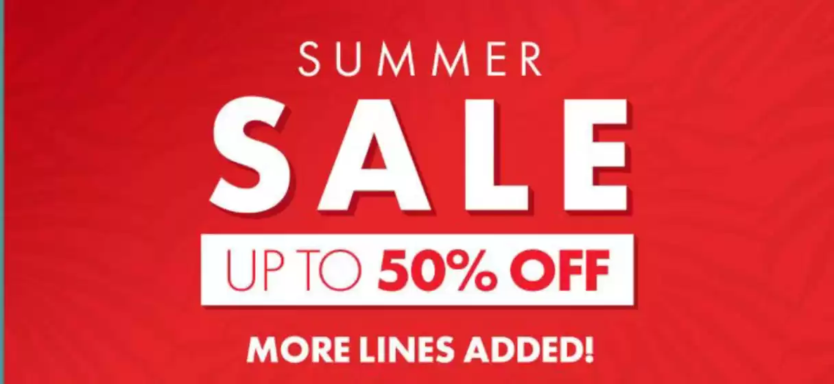 Summer Sale Up To 50% Off