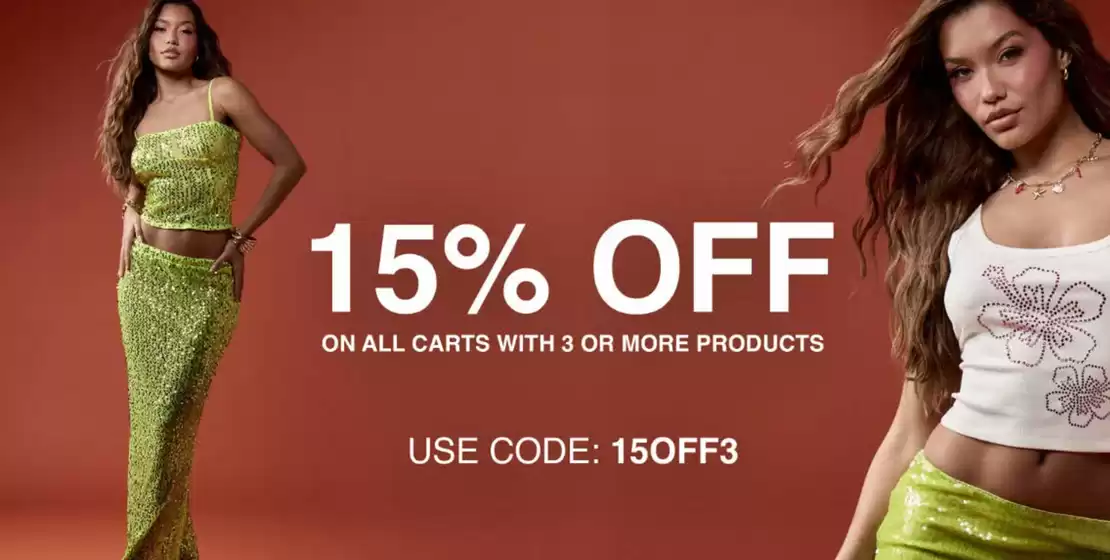 Missguided catalogue in Rotherham | 15% Off | 2025-08-04T00:00:00.000Z - 2025-09-09T00:00:00.000Z