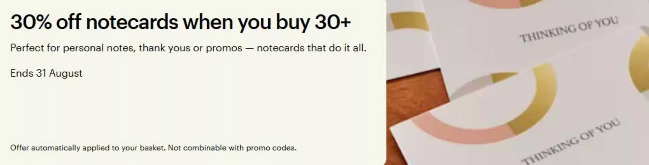 Vistaprint catalogue in Bridlington | 30% Off Notecards When You Buy 30+ | 2025-08-04T00:00:00.000Z - 2025-08-31T00:00:00.000Z