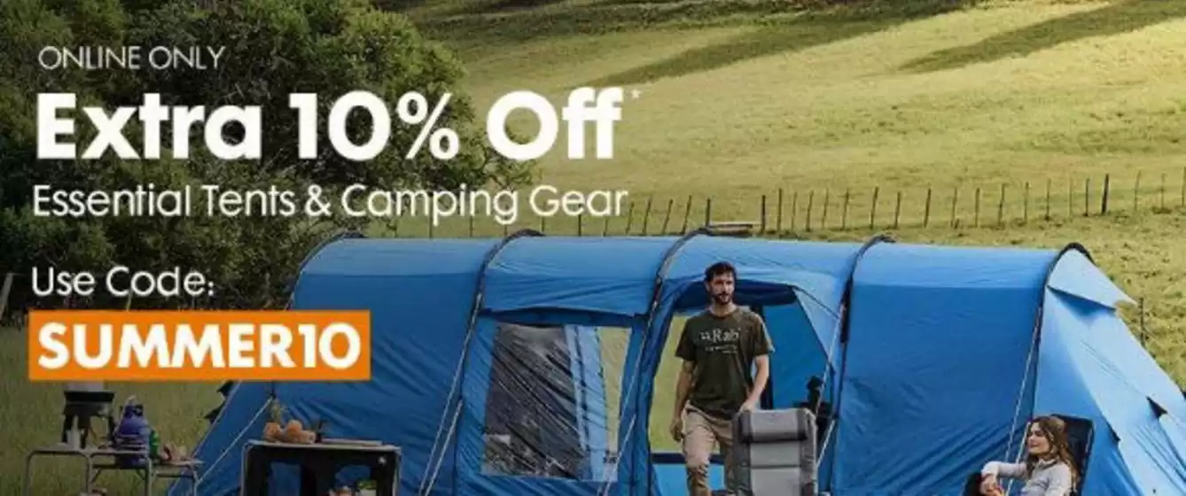 GO Outdoors catalogue in Evesham | Extra 10% Off | 2025-08-06T00:00:00.000Z - 2025-09-10T00:00:00.000Z