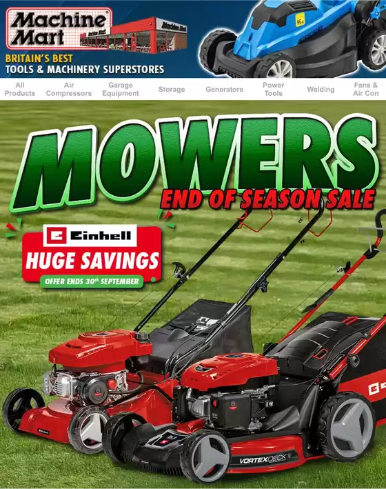 Machine Mart catalogue in Sheffield | Mowers | 2025-08-18T00:00:00.000Z - 2025-09-30T00:00:00.000Z