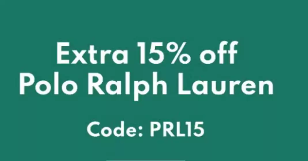 Extra 15% Off Polo Ralph Lauren
