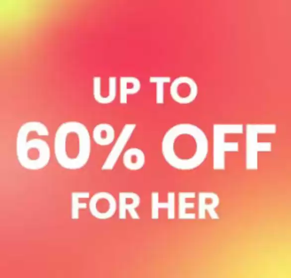 Up To 60% Off For Her