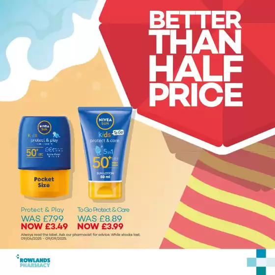 Rowlands Pharmacy catalogue in Hessle | Better Than Half Price | 2025-08-21T00:00:00.000Z - 2025-09-09T00:00:00.000Z