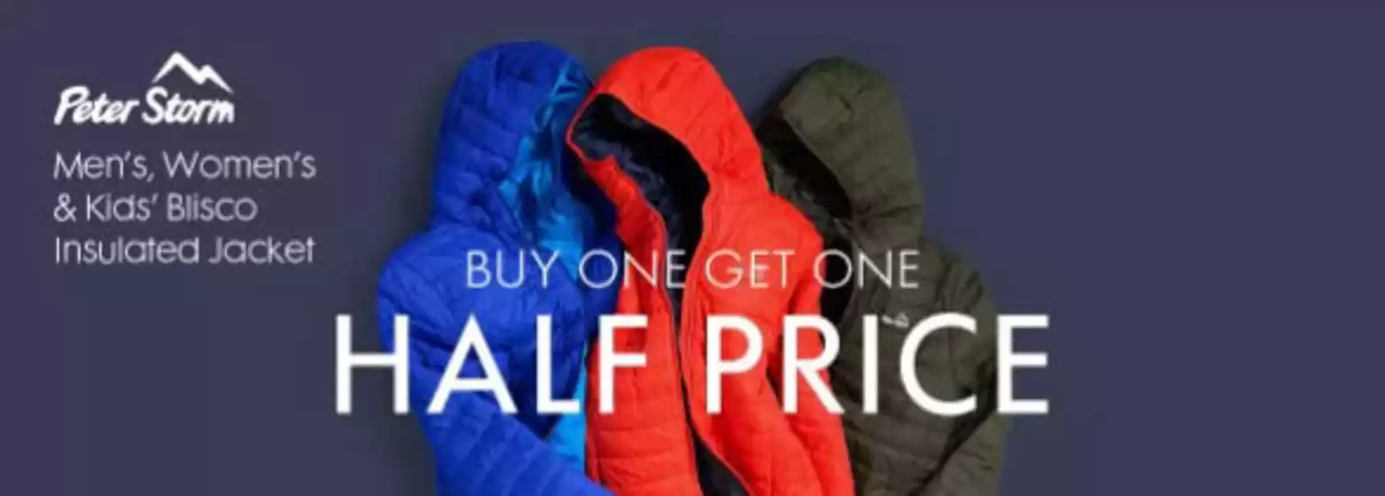 Buy One Get One Half Price.