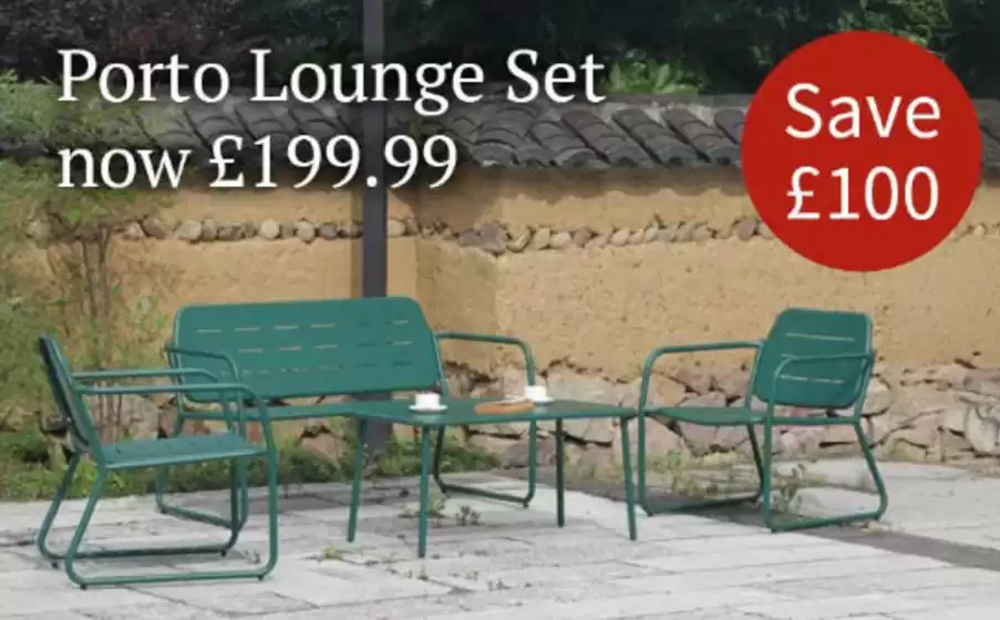 Notcutts Garden Centre catalogue in Leeds | Porto Lounge Set Now | 2025-08-29T00:00:00.000Z - 2025-09-30T00:00:00.000Z