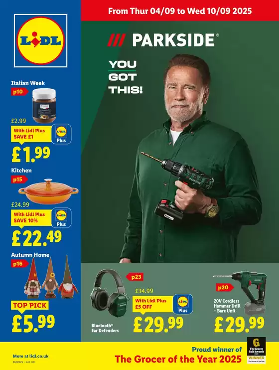 Lidl catalogue in Doncaster | Top deals and discounts | 2025-09-04T00:00:00.000Z - 2025-09-10T00:00:00.000Z