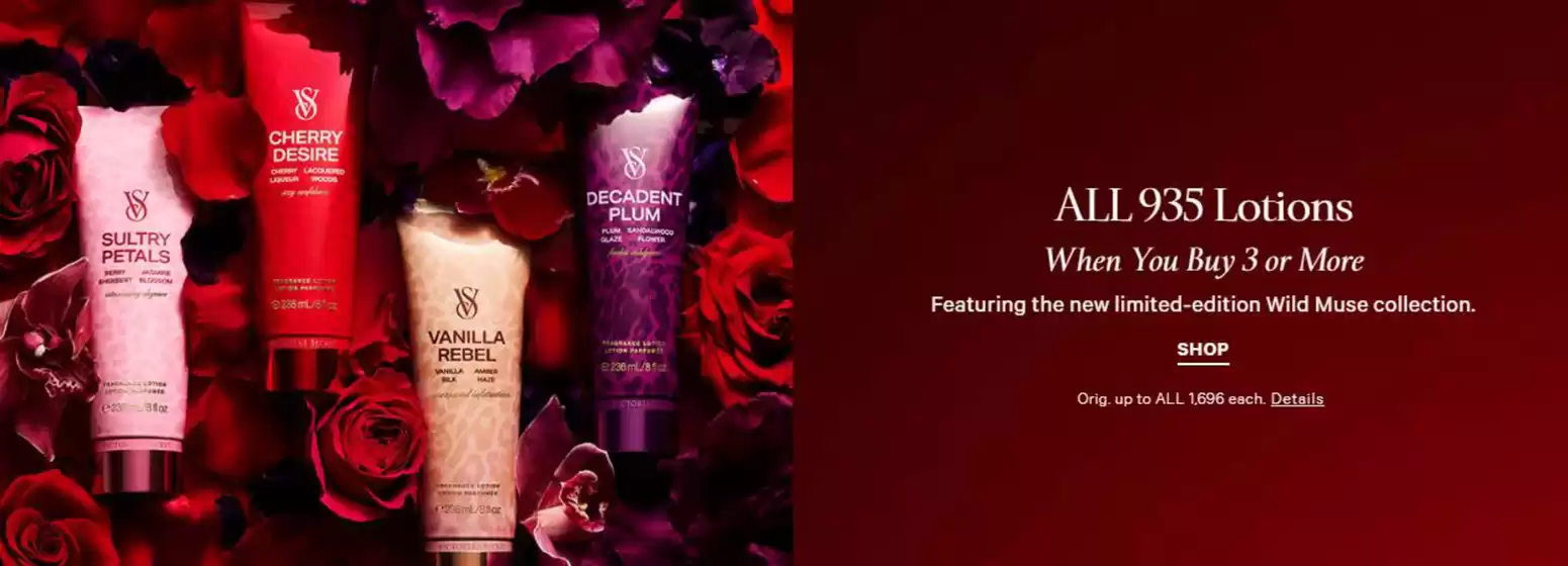 Victoria's Secret catalogue in Beverley | All 935 Lotions When You Buy 3 Or More | 2025-09-01T00:00:00.000Z - 2025-09-12T00:00:00.000Z