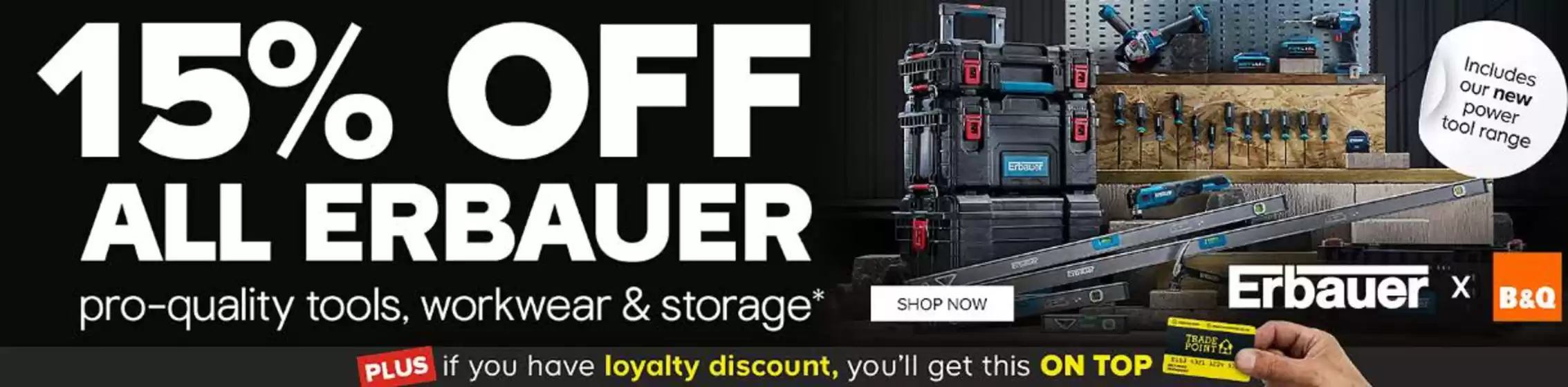 TradePoint catalogue in Liverpool | 15% Off All Erbauer | 2025-09-02T00:00:00.000Z - 2025-09-11T00:00:00.000Z