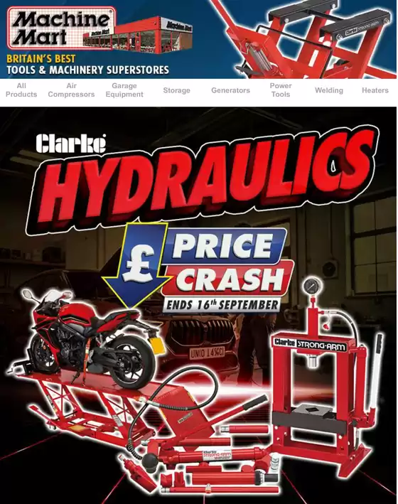 Machine Mart catalogue in Abercanaid | Clarke Hydraulics | 2025-09-08T00:00:00.000Z - 2025-09-16T00:00:00.000Z