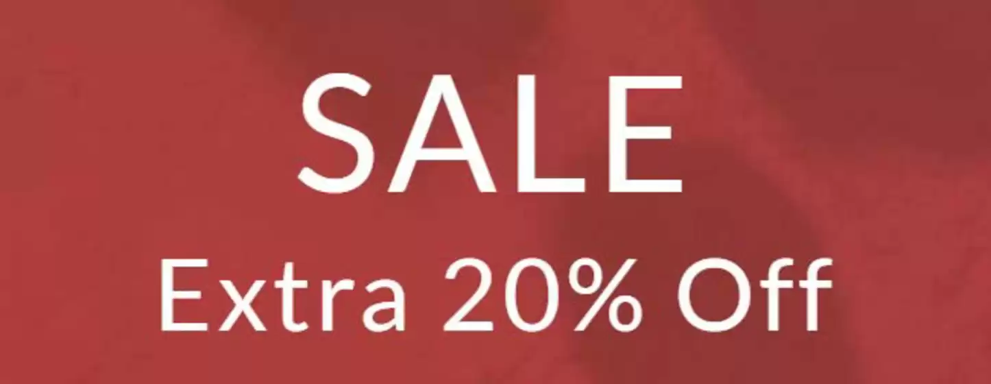 Sale Extra 20% Off