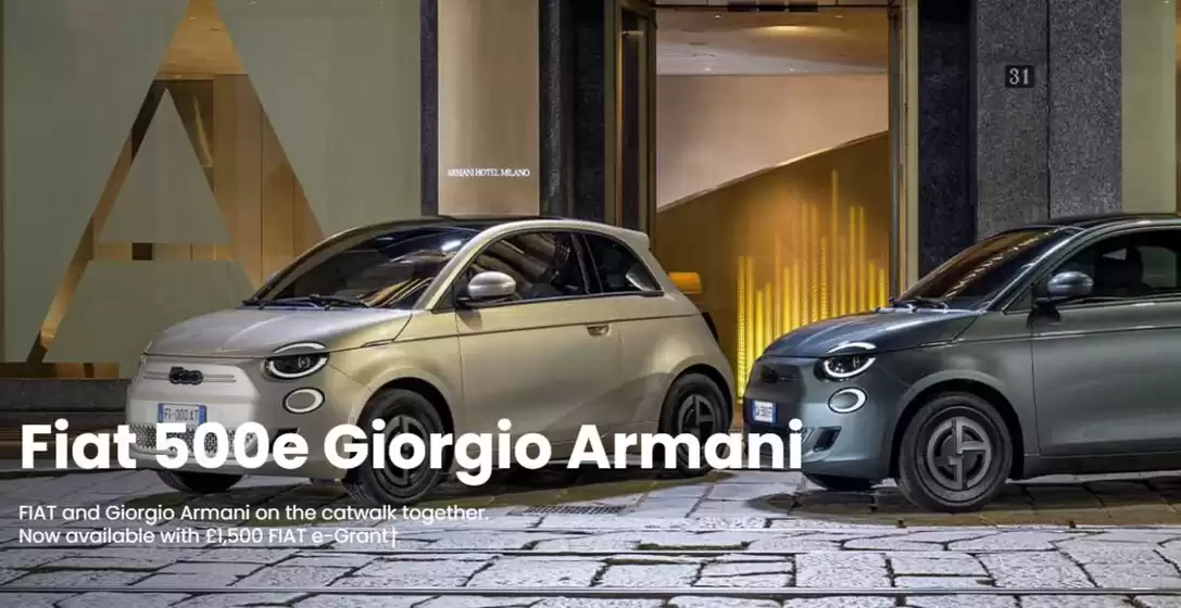 Fiat catalogue in Bristol | Fiat 500e Giorgio Armani | 2025-09-12T00:00:00.000Z - 2025-09-30T00:00:00.000Z