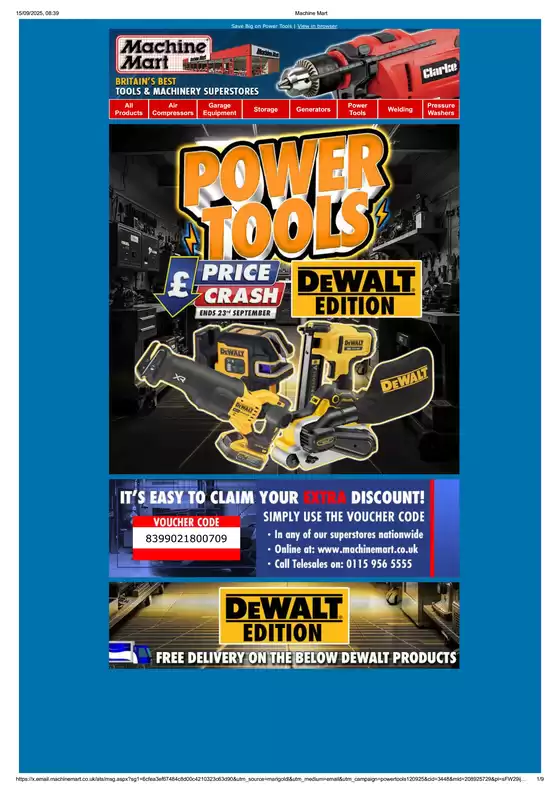 Machine Mart catalogue in London | Power Tools | 2025-09-15T00:00:00.000Z - 2025-09-23T00:00:00.000Z