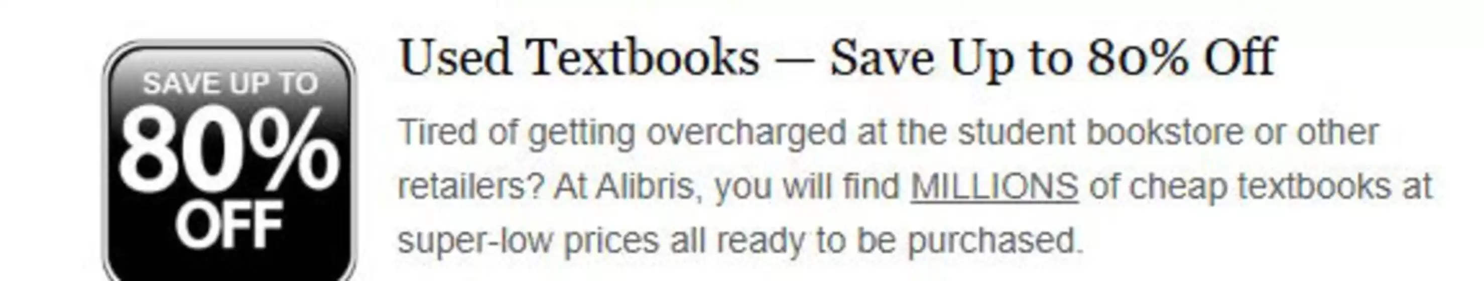 Alibris catalogue in Colchester | Used Textnooks Save Up To 80% Off | 2025-09-17T00:00:00.000Z - 2025-09-29T00:00:00.000Z