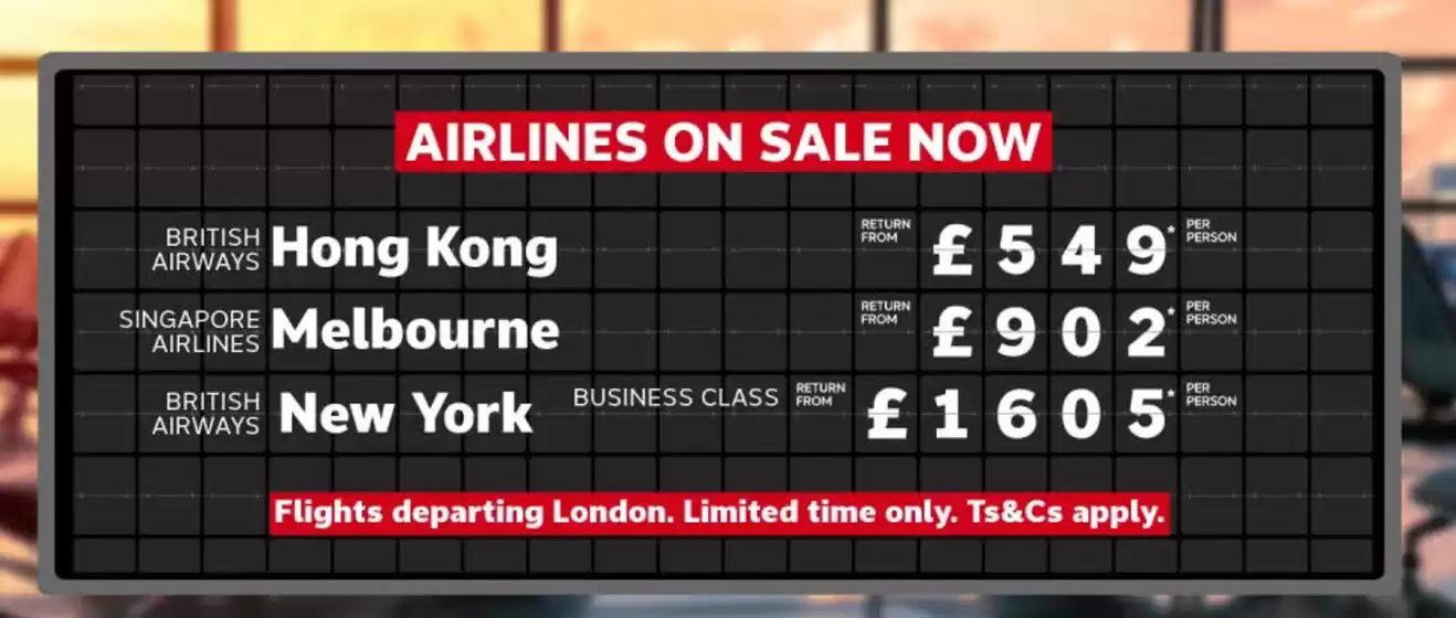 Flight Centre catalogue | Arlines On Sale Now | 2025-09-17T00:00:00.000Z - 2025-10-09T00:00:00.000Z