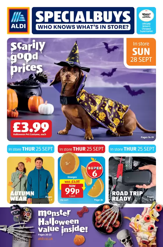 Aldi catalogue in Haverfordwest | Great discounts on selected products | 2025-09-19T00:00:00.000Z - 2025-10-03T00:00:00.000Z