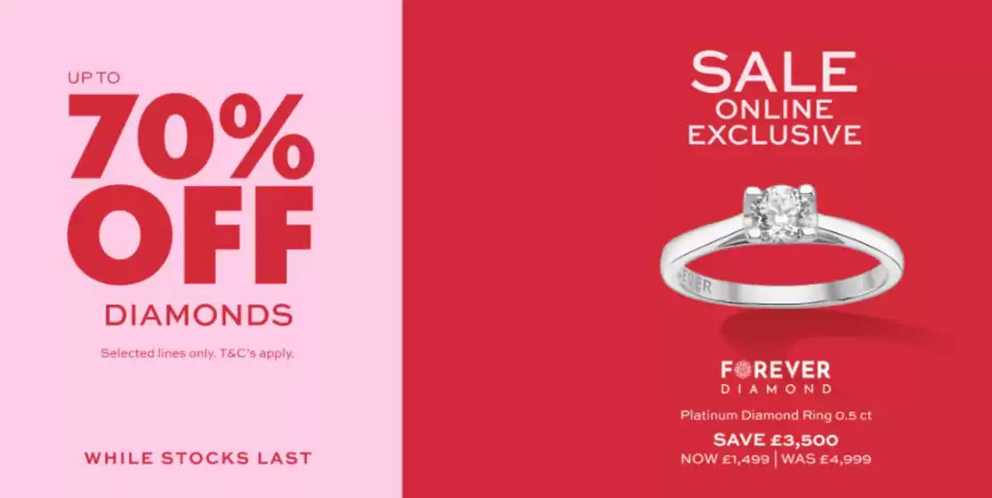 H. Samuel catalogue in Stevenage | Up To 70% Off Diamonds | 2025-09-19T00:00:00.000Z - 2025-09-29T00:00:00.000Z