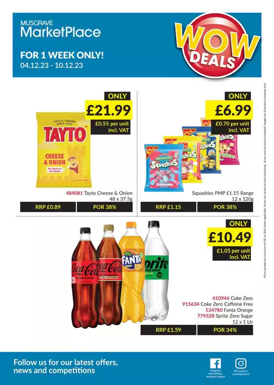 Musgrave MarketPlace catalogue in Llanidloes | WOW DEALS | 2025-09-20T00:00:00.000Z - 2025-10-04T00:00:00.000Z