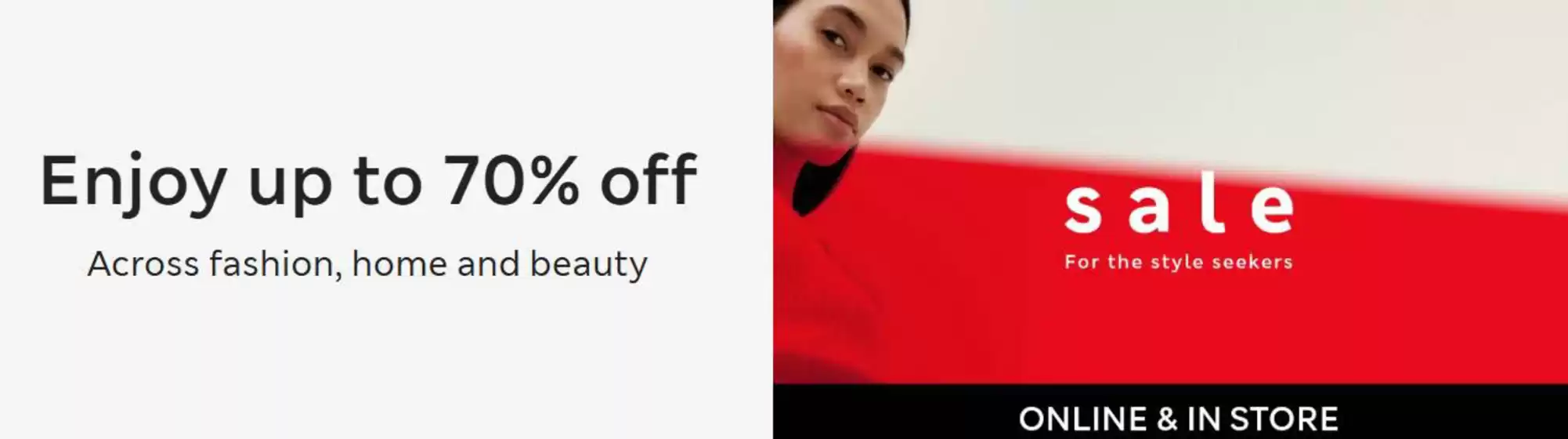 Enjoy Up To 70% Off