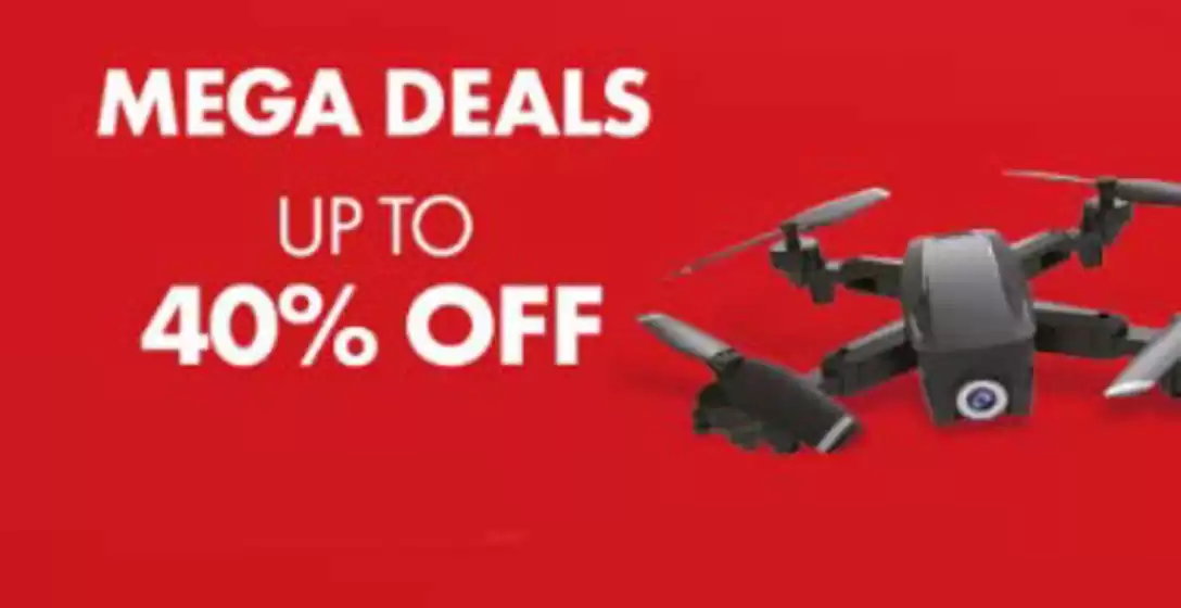 Mega Deals Up To 40% Off